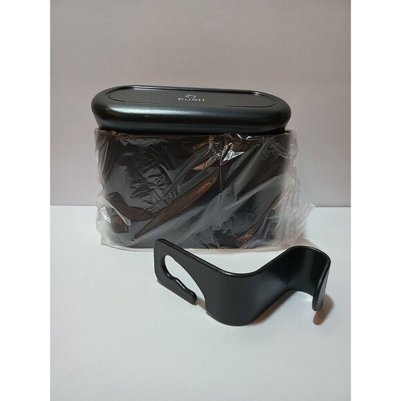 Two 2 Ginsco Mini Trash Cans For Car With Lip Mounting Includes 6 Rolled Bags - Picture 3 of 4